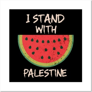 I stand with palestine Posters and Art